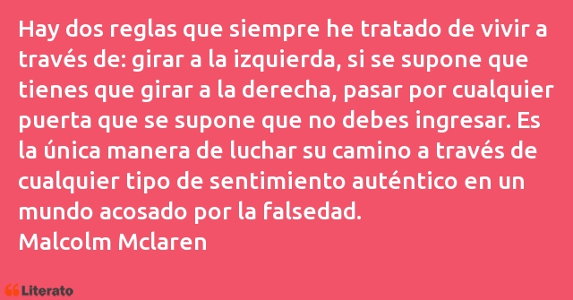 Frases de Malcolm Mclaren