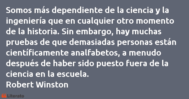 Frases de Robert Winston