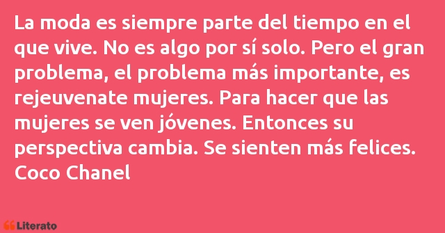 Frases de Coco Chanel