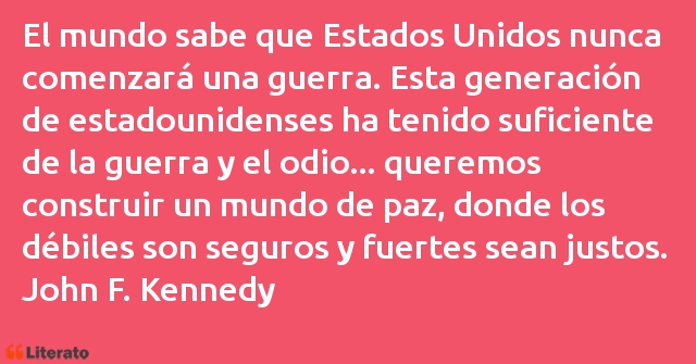 Frases de John F. Kennedy