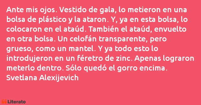 Frases de Svetlana Alexijevich