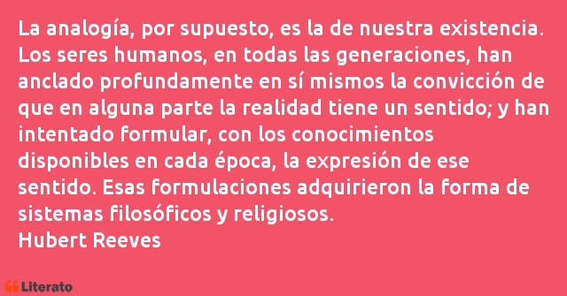 Frases de Hubert Reeves