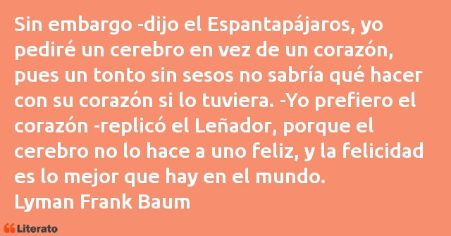 Frases de Lyman Frank Baum
