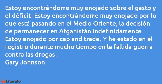 Frases de Gary Johnson