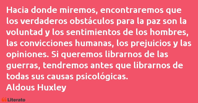 Frases de Aldous Huxley