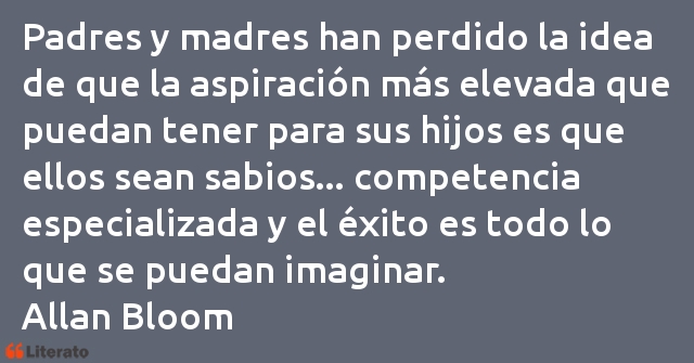 Frases de Allan Bloom