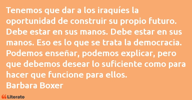 Frases de Barbara Boxer
