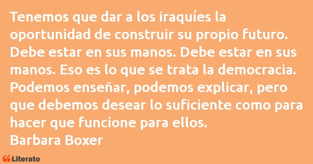 Frases de Barbara Boxer