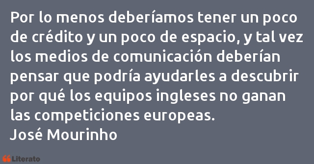 Frases de José Mourinho