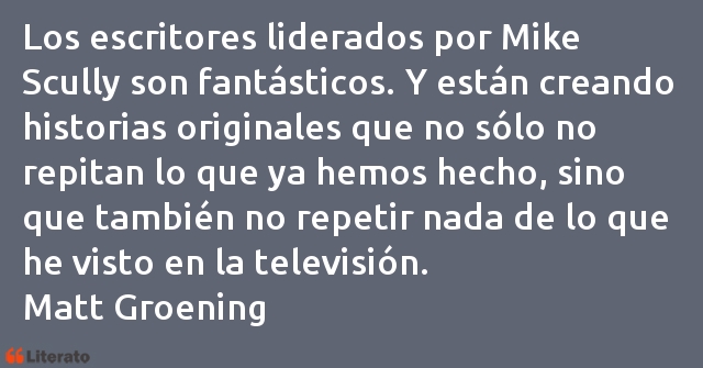 Frases de Matt Groening