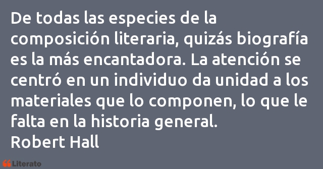 Frases de Robert Hall