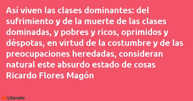 Frases de Ricardo Flores Magón