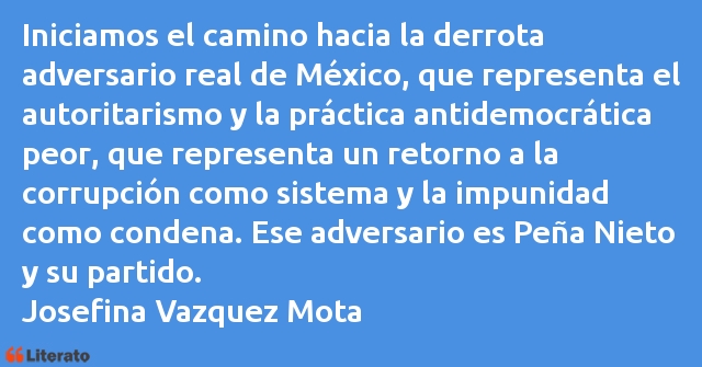 Frases de Josefina Vazquez Mota