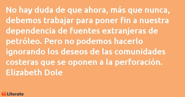 Frases de Elizabeth Dole