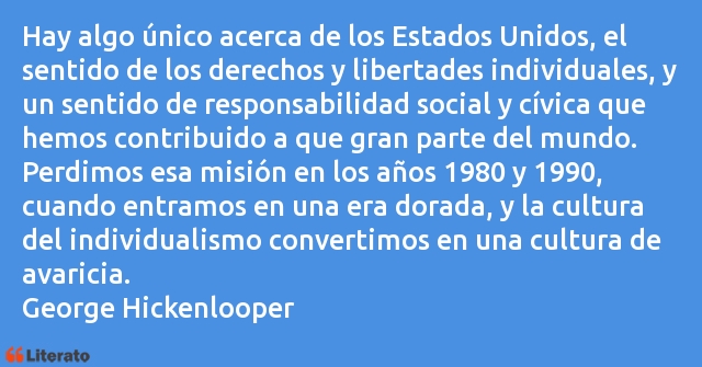 Frases de George Hickenlooper