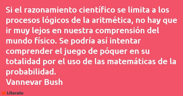 Frases de Vannevar Bush
