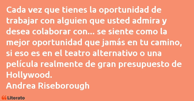 Frases de Andrea Riseborough