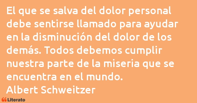 Frases de Albert Schweitzer