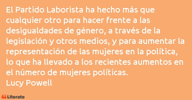 Frases de Lucy Powell