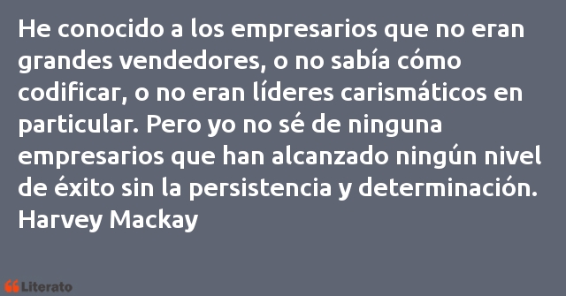 Frases de Harvey Mackay