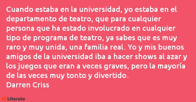 Frases de Darren Criss
