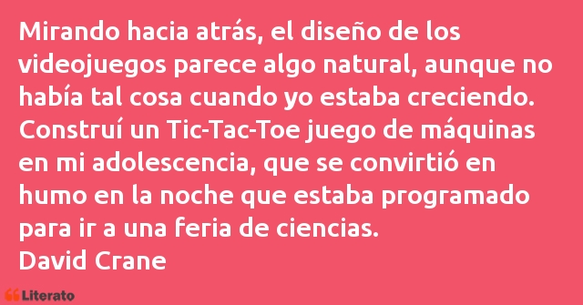 Frases de David Crane