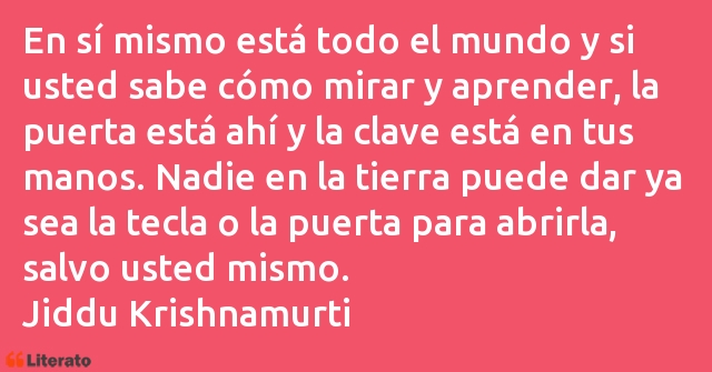 Frases de Jiddu Krishnamurti