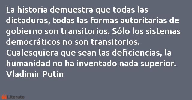 Frases de Vladimir Putin