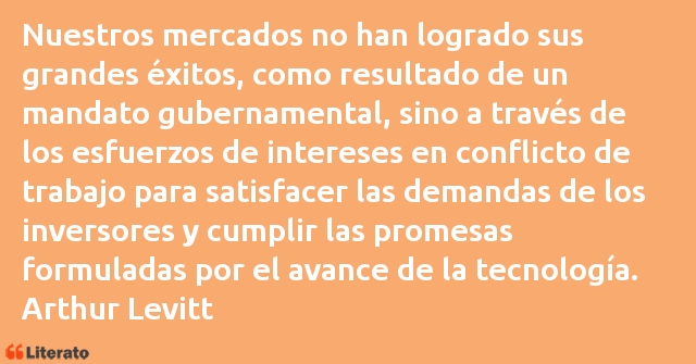 Frases de Arthur Levitt