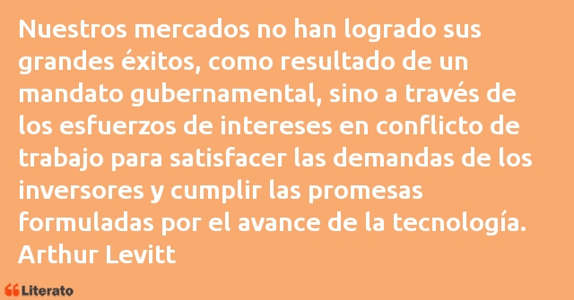 Frases de Arthur Levitt