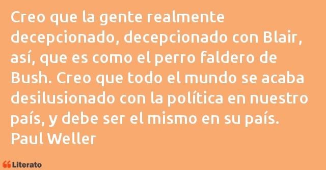 Frases de Paul Weller