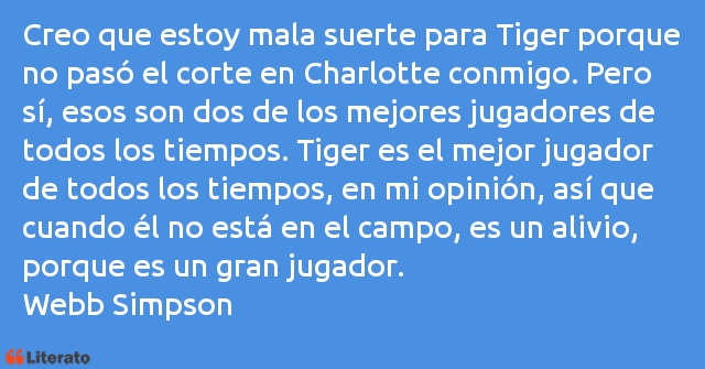 Frases de Webb Simpson