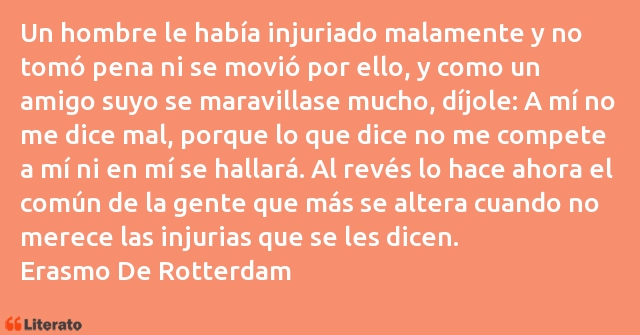 Frases de Erasmo De Rotterdam