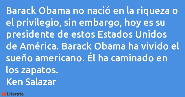 Frases de Ken Salazar