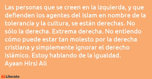 Frases de Ayaan Hirsi Ali