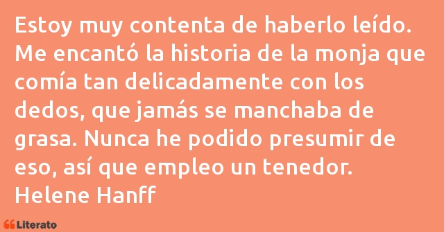 Frases de Helene Hanff