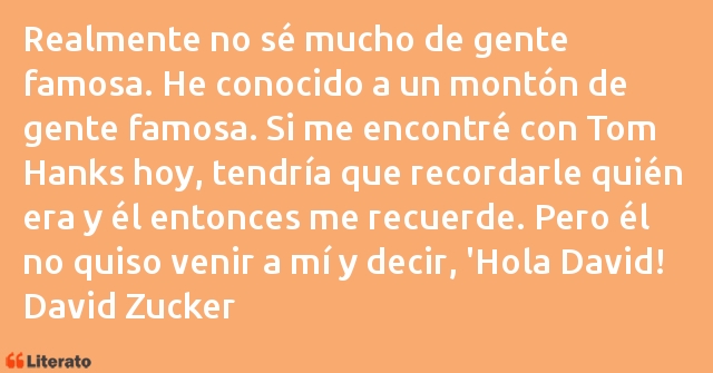 Frases de David Zucker