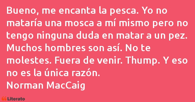 Frases de Norman MacCaig