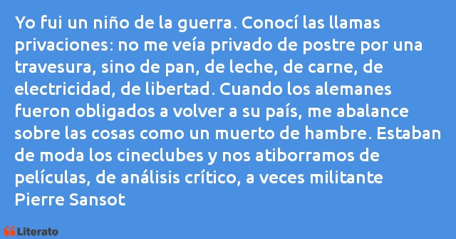 Frases de Pierre Sansot