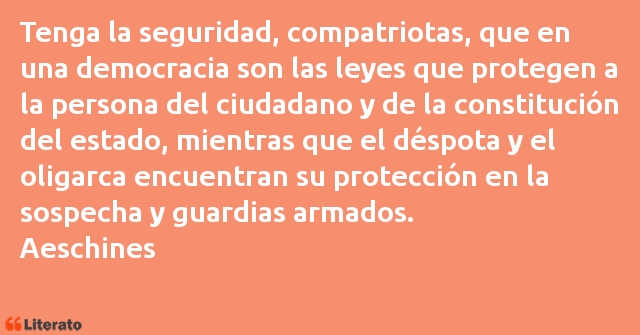Frases de Aeschines