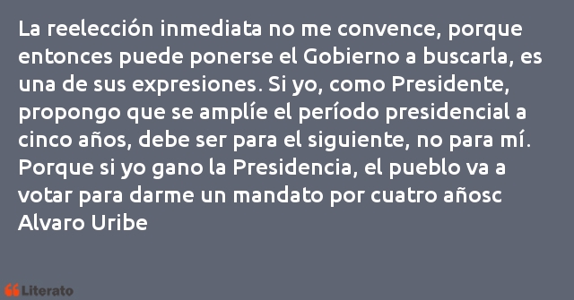 Frases de Alvaro Uribe