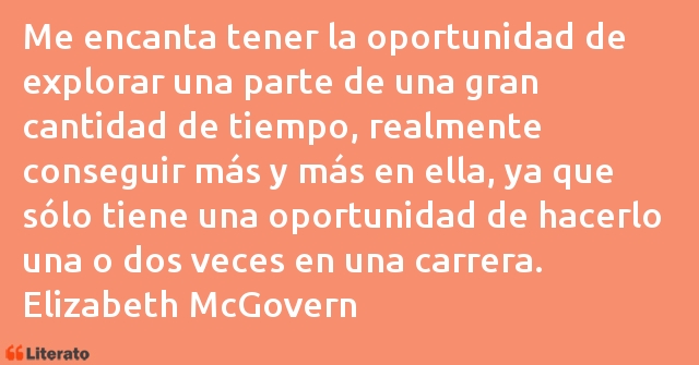 Frases de Elizabeth McGovern