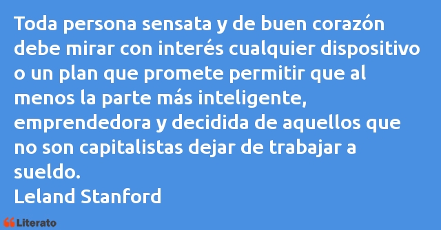 Frases de Leland Stanford