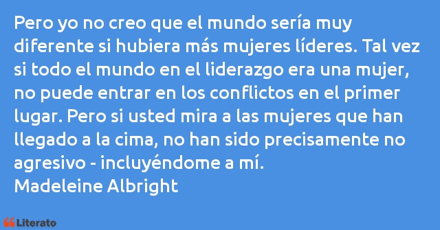 Frases de Madeleine Albright