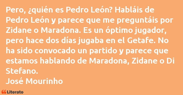 Frases de José Mourinho