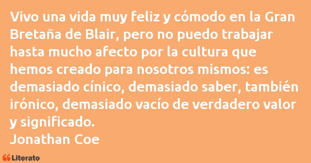 Frases de Jonathan Coe