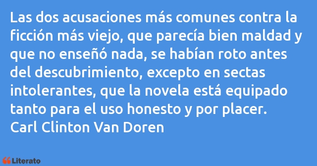 Frases de Carl Clinton Van Doren