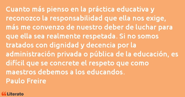 Frases de Paulo Freire