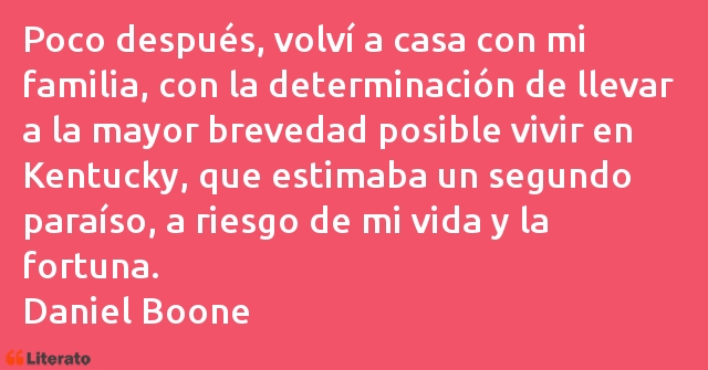 Frases de Daniel Boone