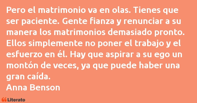 Frases de Anna Benson